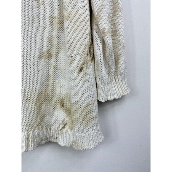 Wooden Ships Size XS Cotton Blend Tie Dyed Sweater Lightweight Loose Knit - Picture 6 of 7